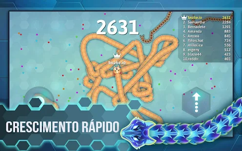 O JOGO DA COBRINHA VOLTOU! (SNAKE.IO) RECORDE BR DE PONTOS?! 