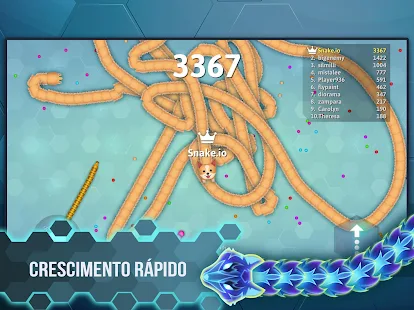 Snake.io - Jogando o jogo da cobrinha! 