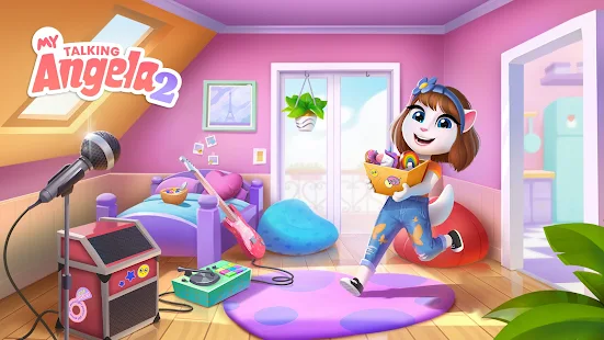 Bichinhos do Tom jogam MINHA TALKING ANGELA 2! ✨ TRAILER DE NOVO JOGO 🎮 