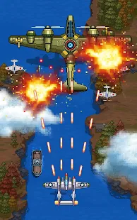 Jogo de aviões, 1945 Air Force Jogos de Tiro, joguinho arcade de