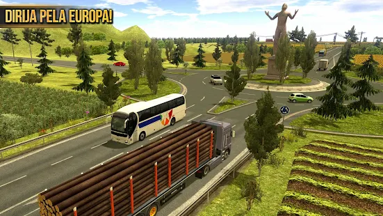 Simulador De Ônibus E Caminhão Euro Truck Simulator 2 Pc