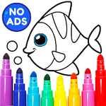 Learning & Coloring Game for Kids & Preschoolers