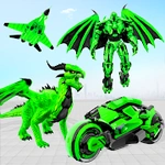 Flying Dragon Transport Truck Transform Robot Game