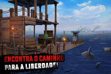 Novo Jogo de Sobrevivência No Mar ! - RAFT - #1 (link do download