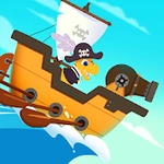恐龍海盜船 - 物理啟蒙兒童遊戲