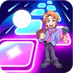 Senpai FNF Tiles Hop Music Game