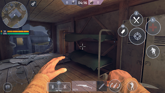 Jogo de Guerra e Tiro Fps Para Celular World War 2 Battle Combat