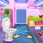 Baby Boy Modern Train Clean Up