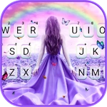 Purple Lavender Girl 主題鍵盤