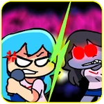 FNF friday night Mod SKY DANCE Button Simulator