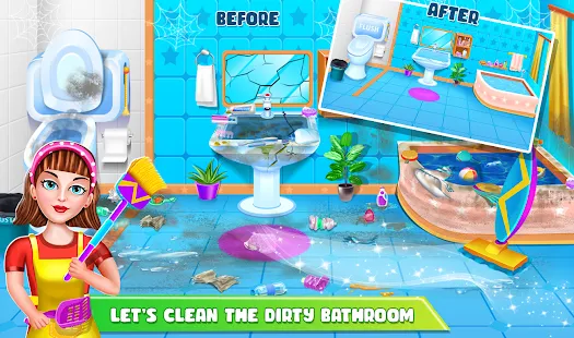 Barbie house deals cleaning games