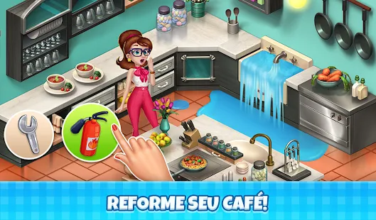 Baixar e jogar Minha Cafeteria - Jogo de Restaurante no PC com MuMu Player