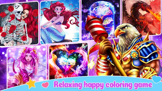 Baixe Happy Color – jogo de colorir con números no PC com MEmu