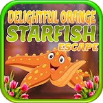 Delightful Orange Starfish Escape -A2Z Escape Game