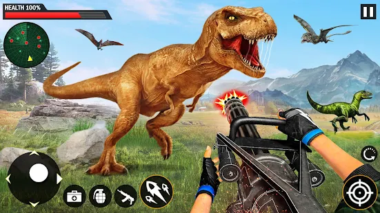 Download and play Wild Dinosaur Hunting Games: Animal Hunting Games on PC  with MuMu Player