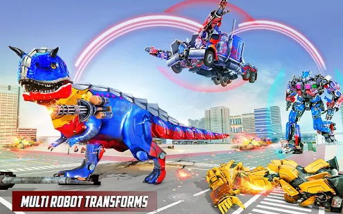 JOGO DE CARROS ROBÔ DINOSSAURO  DINO TRUCK TRANSFORMATION 