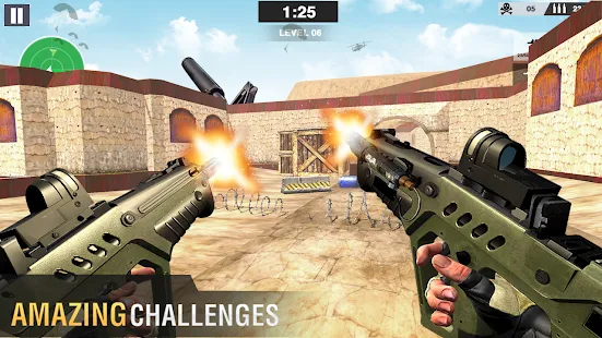 Baixar e jogar Moderno Fps Pistola Atirador Greve: Filmagem Jogos no PC com  MuMu Player