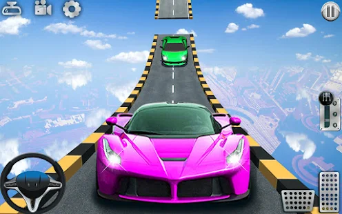 Jugando Juegos de Carros - Impossible Stunt Car Tracks 3D 