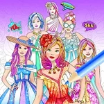 Baixar e jogar Jogos de Pintar Vestir Meninas no PC com MuMu Player