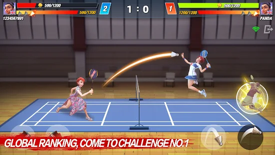 Badminton game shop online 2 players