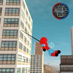 Flying spider stickman Hero: Vegas Gangstar mafia