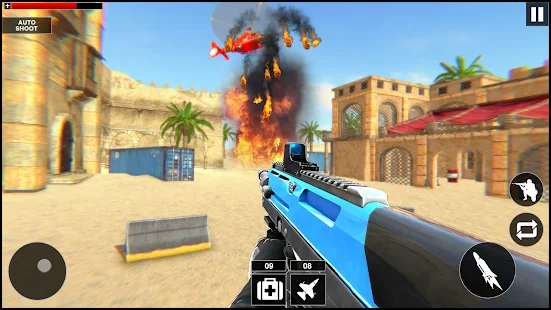 Baixar e jogar Moderno Fps Pistola Atirador Greve: Filmagem Jogos no PC com  MuMu Player