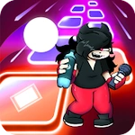 Annie FNF Tiles Hop Music Funny Dance