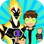 Ben Alien Heatblast Super 10 Universe Runner