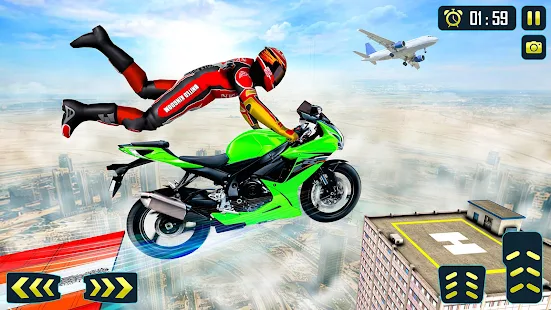 Baixar e jogar Crazy Bike Racing Stunt Game no PC com MuMu Player