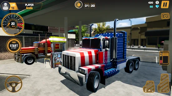 Jogo de simulador de caminhão da polícia dos EUA versão móvel
