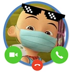 Upin,  ipin and kak rose live callprank