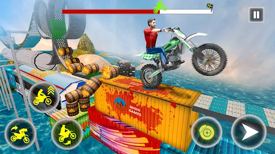 Baixar e jogar jogo de moto 3d - jogos de corrida motocross no PC com MuMu  Player