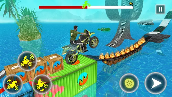 Baixar e jogar Crazy Bike Racing Stunt Game no PC com MuMu Player