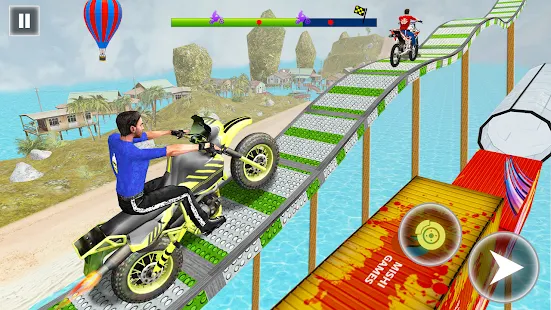 Baixar e jogar Crazy Bike Racing Stunt Game no PC com MuMu Player