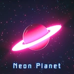 Stylish Wallpaper Neon Planet Theme