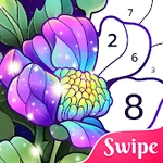 Color by Number with Swipes: Coloring Games