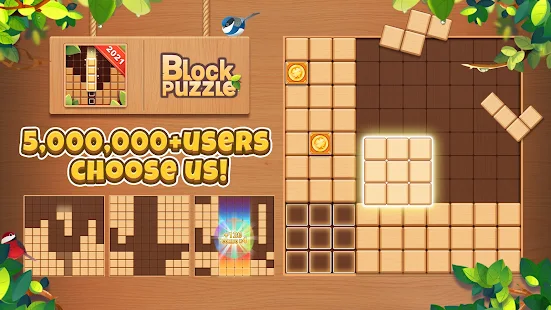 Wooden block best sale puzzle pc