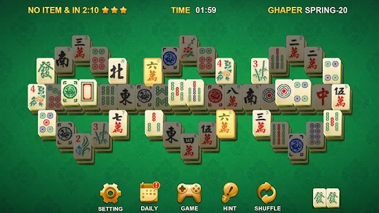 3D Shangai Mahjong Unlimited A challenging game of solitaire for