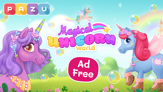Download and play My Magical Unicorn World: Dress up Girls Games on PC with  MuMu Player