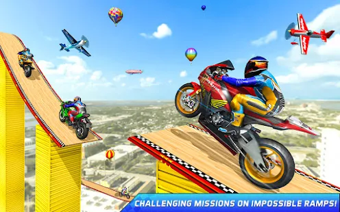 Baixar e jogar Crazy Bike Racing Stunt Game no PC com MuMu Player