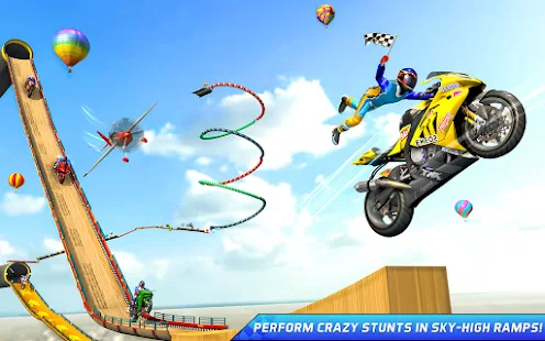 Baixar e jogar Crazy Bike Racing Stunt Game no PC com MuMu Player