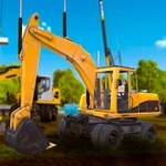 Heavy Excavator - Real Crane Driving Simulator 3D