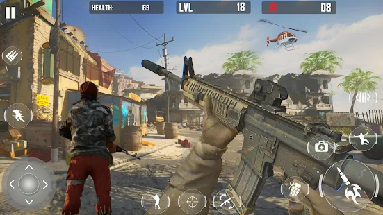 Player Battleground Survival Offline Shooting Game APK para