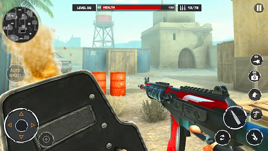 Baixar e jogar Moderno Fps Pistola Atirador Greve: Filmagem Jogos no PC com  MuMu Player