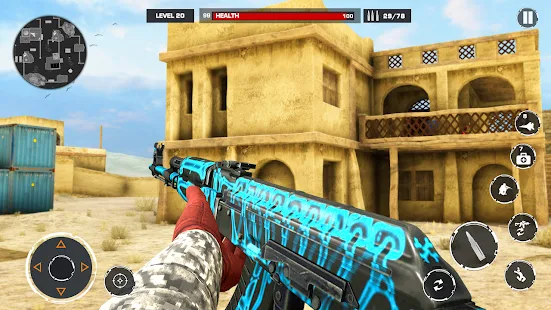 Baixar e jogar Moderno Fps Pistola Atirador Greve: Filmagem Jogos no PC com  MuMu Player