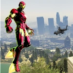 Robot Rope Hero - Firestorm Superhero Crime City