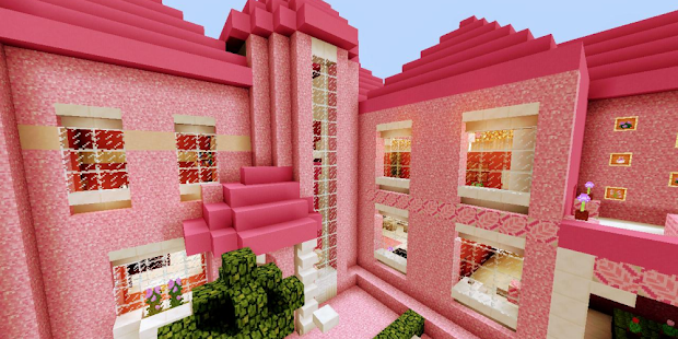 Como fazer casa rosa e roxa no Minecraft!! Construindo uma cidade