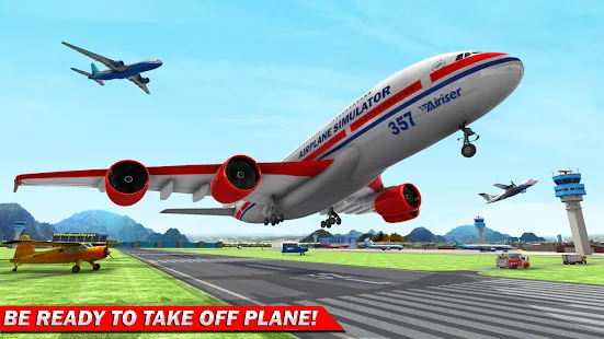 Baixar e jogar Plane Pilot Simulator 3D: jogos de aviões no PC com MuMu  Player