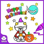 Glitter Halloween Coloring Book