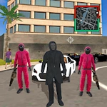 Front Man Rope Hero Squid Fighting Gangstar Crime